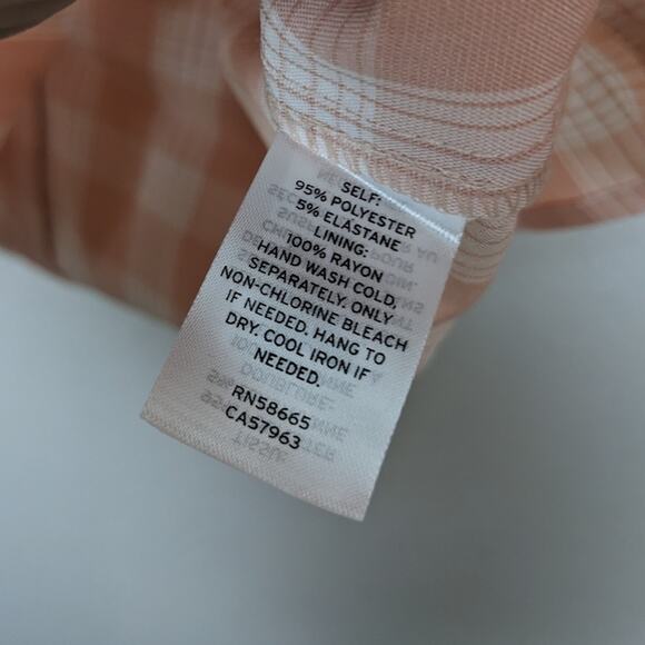 NWT BP Plaid Light Pink Summer Mini Dress - Picture 7 of 9